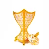 Pearl White Enamel Gold Luxury Burner Large GIB027